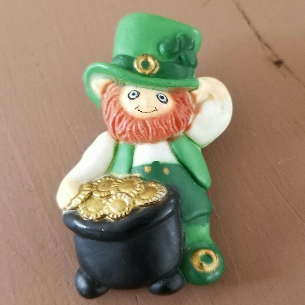 Vintage leprechaun pin